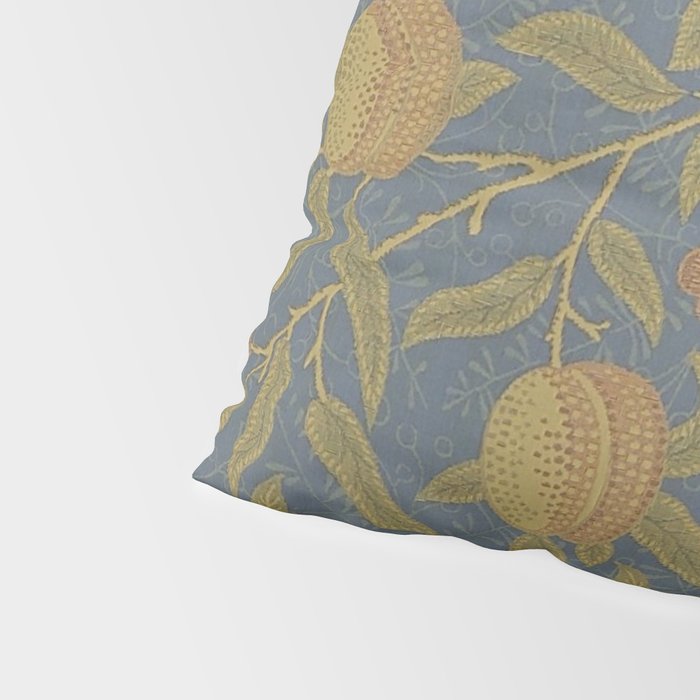 William Morris Vintage Fruit Blue Thyme Green Pattern Pillow Sham Gallery Image 4
