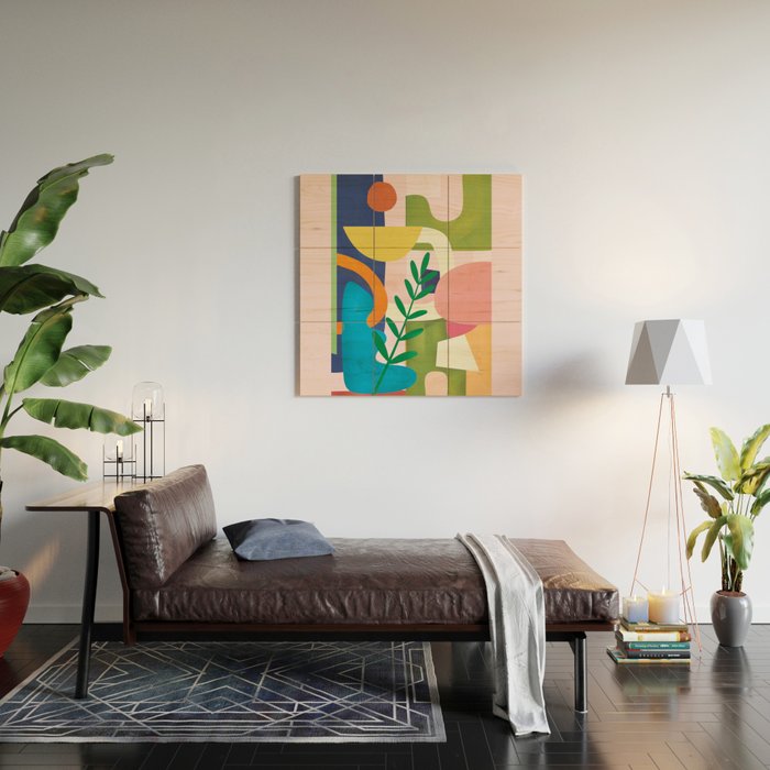 Minimal Modern Abstract 43 Wood Wall Art Gallery Image 2