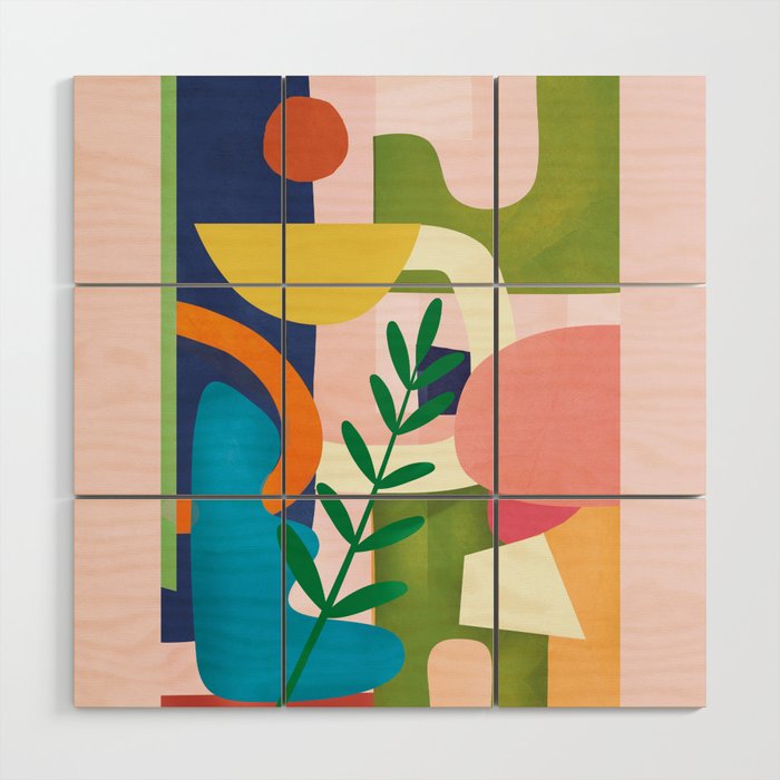 Minimal Modern Abstract 43 Wood Wall Art Gallery Image 1