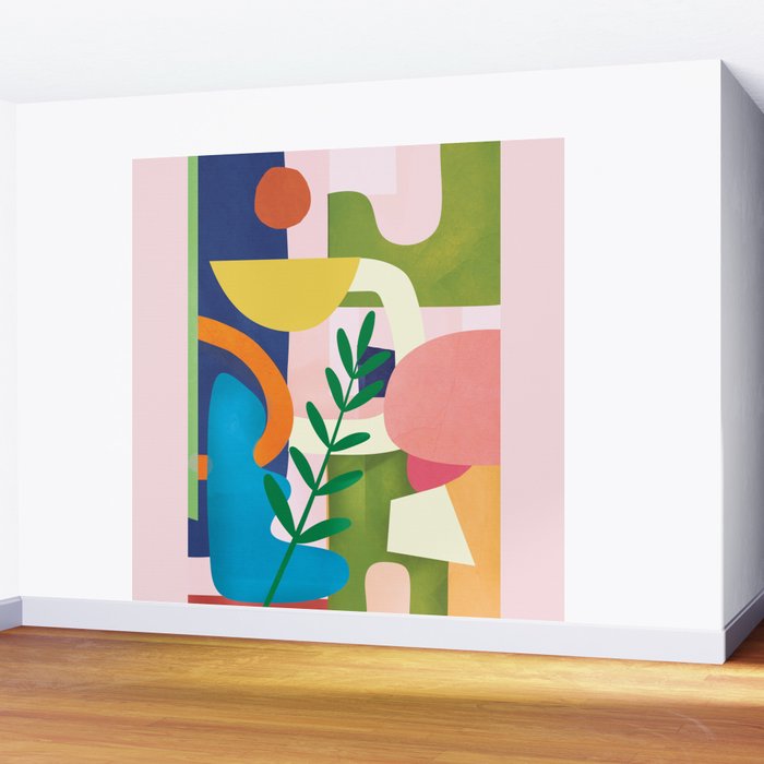 Minimal Modern Abstract 43 Wall Mural Gallery Image 2