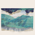 Teal Mountains Wall Hanging Gallery Image 1