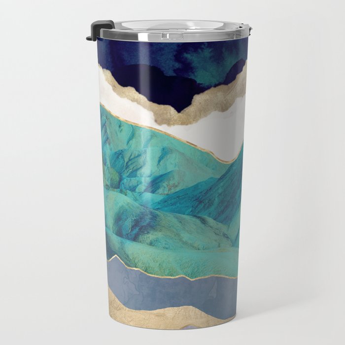 Teal Mountains Travel Mug Gallery Image 3