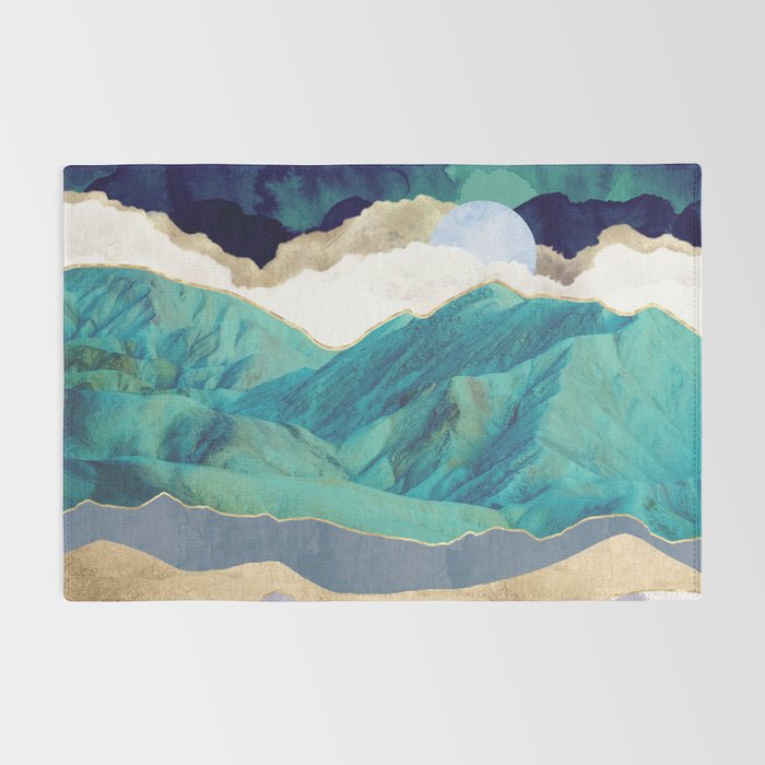Teal Mountains Rug Gallery Image 2