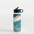 Teal Mountains Water Bottle Gallery Image 1