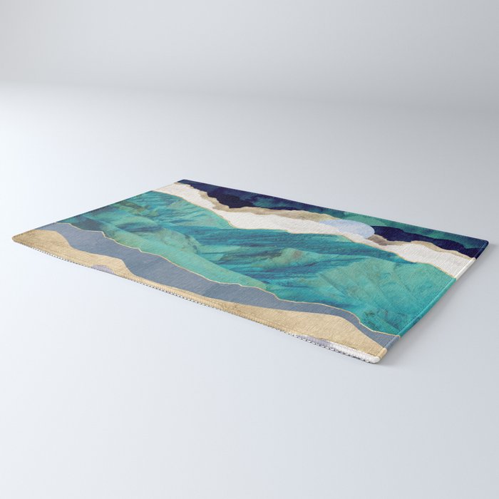 Teal Mountains Rug Gallery Image 3