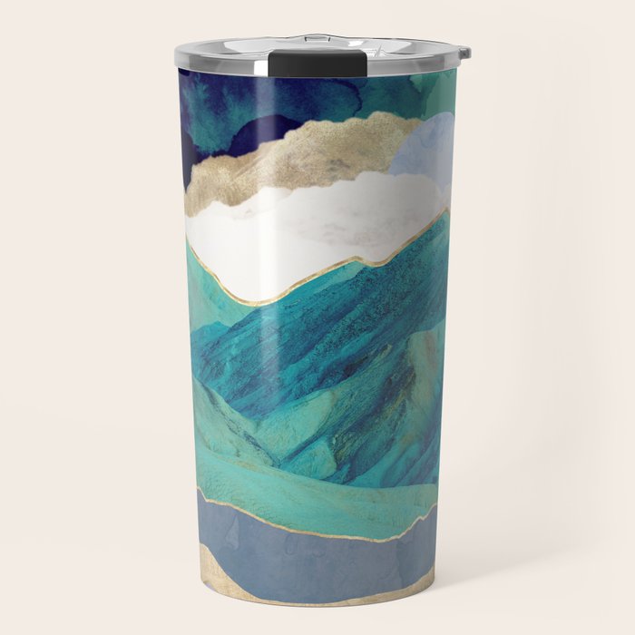 Teal Mountains Travel Mug Gallery Image 1