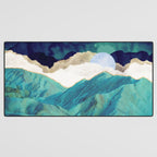 Teal Mountains Desk Mat Gallery Image 3