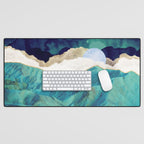 Teal Mountains Desk Mat Gallery Image 1