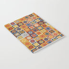 Retro Colorful Flower Checkerboard Notebook Gallery Image 2
