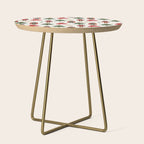 Retro Nutcracker and Ballerina Christmas Pattern Side Table Gallery Image 1