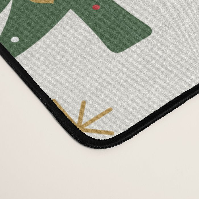 Retro Nutcracker and Ballerina Christmas Pattern Desk Mat Gallery Image 4