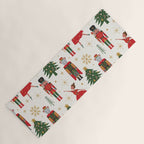 Retro Nutcracker and Ballerina Christmas Pattern Yoga Mat Gallery Image 1