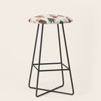 Retro Nutcracker and Ballerina Christmas Pattern Stool Gallery Image 1