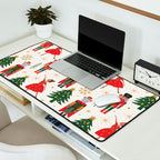 Retro Nutcracker and Ballerina Christmas Pattern Desk Mat Gallery Image 2