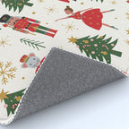 Retro Nutcracker and Ballerina Christmas Pattern Rug Gallery Image 4