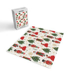 Retro Nutcracker and Ballerina Christmas Pattern Jigsaw Puzzle Gallery Image 2