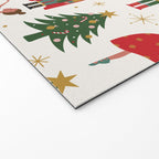 Retro Nutcracker and Ballerina Christmas Pattern Welcome Mat Gallery Image 2