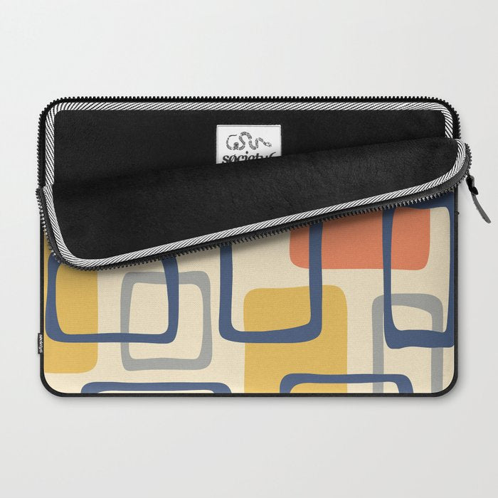 Mid Century Modern Abstract Squares Pattern 456 Laptop Sleeve Gallery Image 2
