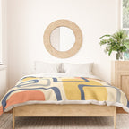 Mid Century Modern Abstract Squares Pattern 456 Duvet Cover Gallery Image 3