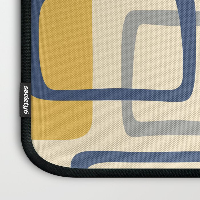 Mid Century Modern Abstract Squares Pattern 456 Laptop Sleeve Gallery Image 3