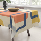 Mid Century Modern Abstract Squares Pattern 456 Tablecloth Gallery Image 3