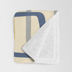 Mid Century Modern Abstract Squares Pattern 456 Throw Blanket Gallery Image 3