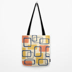 Mid Century Modern Abstract Squares Pattern 456 Tote Bag Gallery Image 2