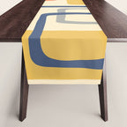 Mid Century Modern Abstract Squares Pattern 456 Table Runner Gallery Image 1