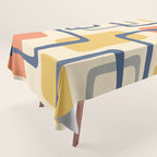 Mid Century Modern Abstract Squares Pattern 456 Tablecloth Gallery Image 1