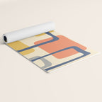 Mid Century Modern Abstract Squares Pattern 456 Yoga Mat Gallery Image 2