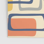 Mid Century Modern Abstract Squares Pattern 456 Poster Gallery Image 3