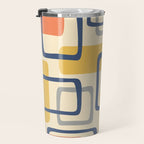 Mid Century Modern Abstract Squares Pattern 456 Travel Mug Gallery Image 3