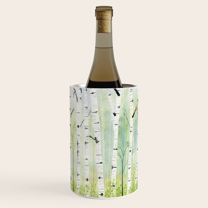 Birch Trees 2  Wine Chiller Gallery Image 1
