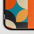 Retro Geometric Abstract Girl and Landscape Illustration Laptop Sleeve Gallery Image 3