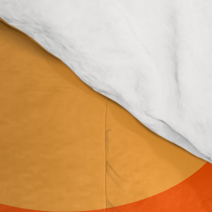 Retro Geometric Abstract Girl and Landscape Illustration Comforter Gallery Image 4