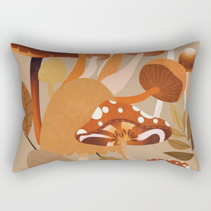 Mushrooms 2 Rectangular Pillow Gallery Image 2