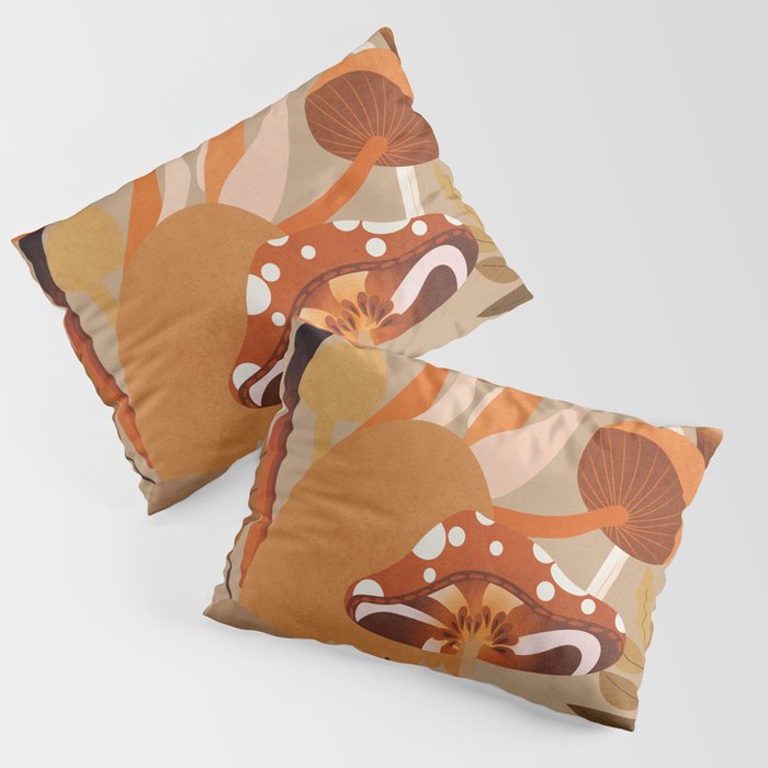 Mushrooms 2 Pillow Sham Gallery Image 1