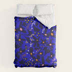 Blue home jungle: Organic shapes and flowers Duvet Cover Gallery Image 6
