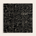 Physics Equations on Chalkboard Wood Wall Art Gallery Image 1