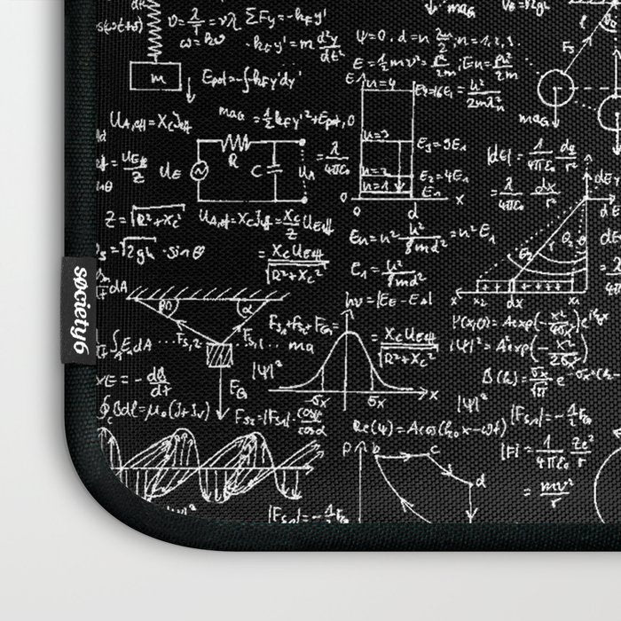 Physics Equations on Chalkboard Laptop Sleeve Gallery Image 3
