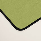 Vertical Stripes Chartreuse and Blue Desk Mat Gallery Image 4