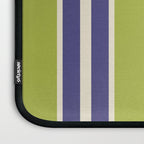Vertical Stripes Chartreuse and Blue Laptop Sleeve Gallery Image 3