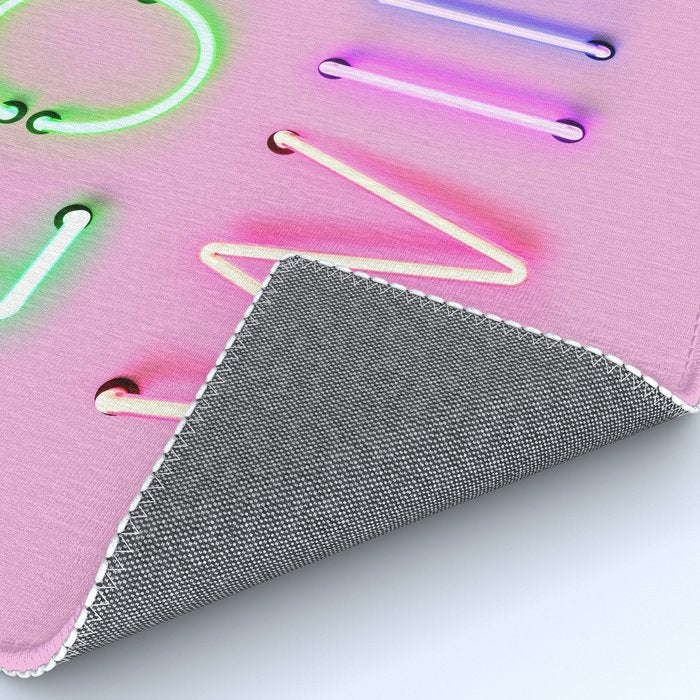 LOVE WINS - Rainbow Neon Rug Gallery Image 4