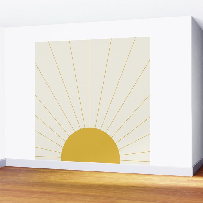 Sunrise / Sunset Minimalism Wall Mural Gallery Image 2