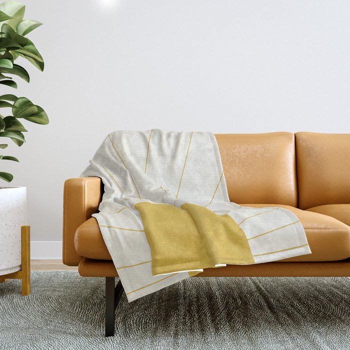 Sunrise / Sunset Minimalism Throw Blanket Gallery Image 1