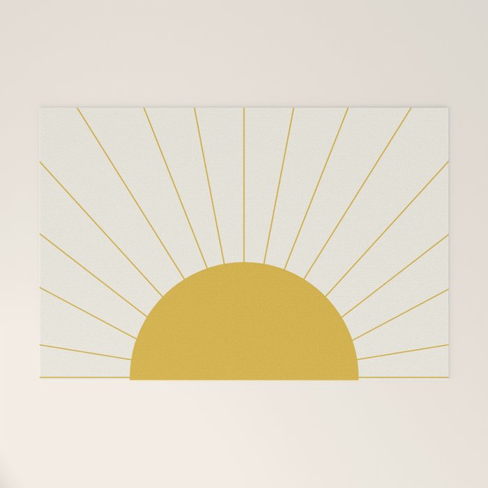 Sunrise / Sunset Minimalism Welcome Mat Gallery Image 1