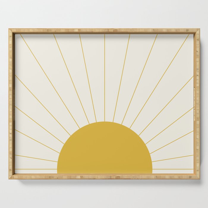 Sunrise / Sunset Minimalism Serving Tray Gallery Image 1