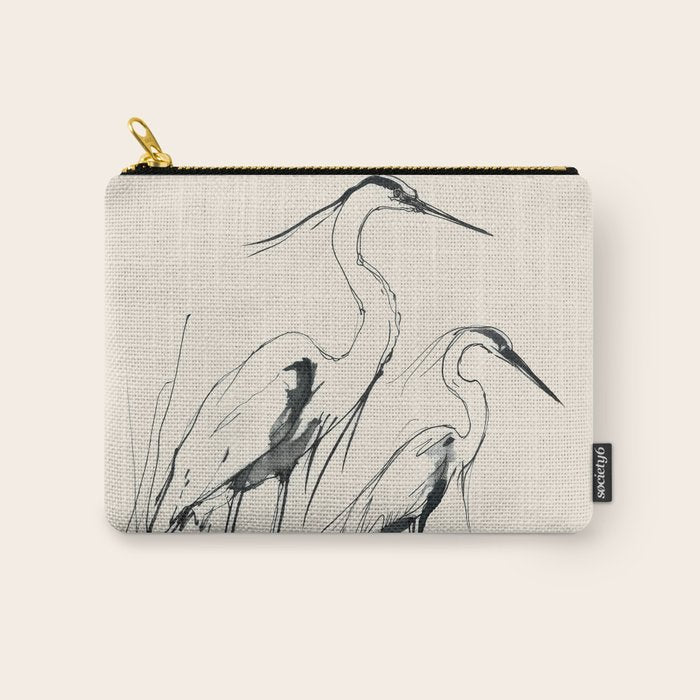 Two Herons Carry All Pouch Gallery Image 1
