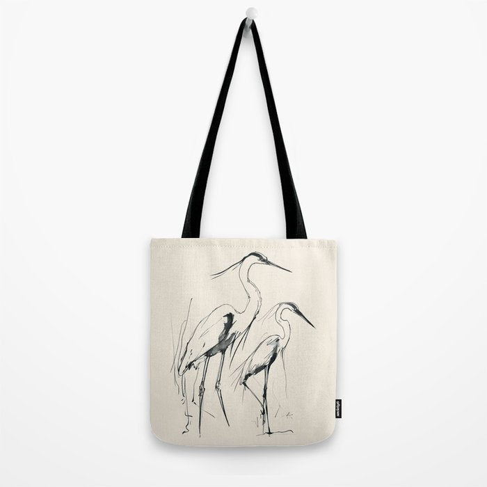 Two Herons Tote Bag Gallery Image 2