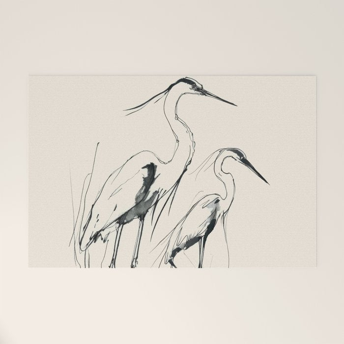 Two Herons Welcome Mat Gallery Image 1
